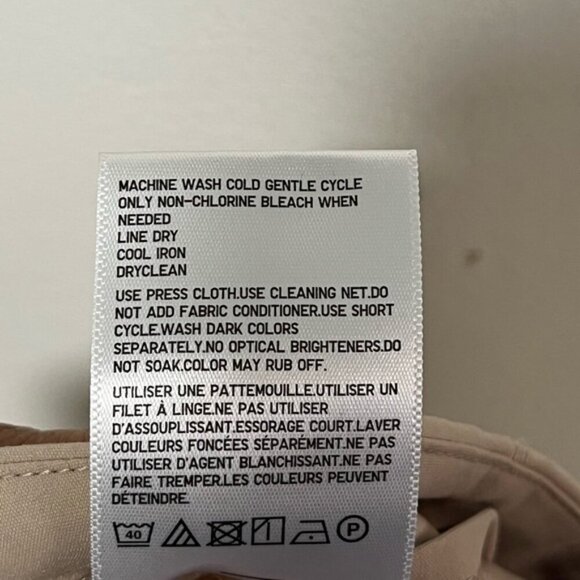 Uniqlo XS Beige A-Line Midi Skirt with Elastic Waist - Picture 9 of 10